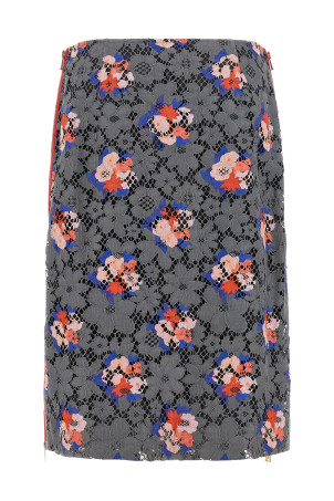 'Fendi Bouquet' lace skirt Gray