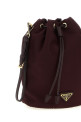 Сумка-ведро из ре-нейлона, бордового цвета PRADA 1NS369R067F0GCM