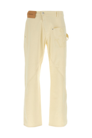 'Twisted workwear' pants Yellow
