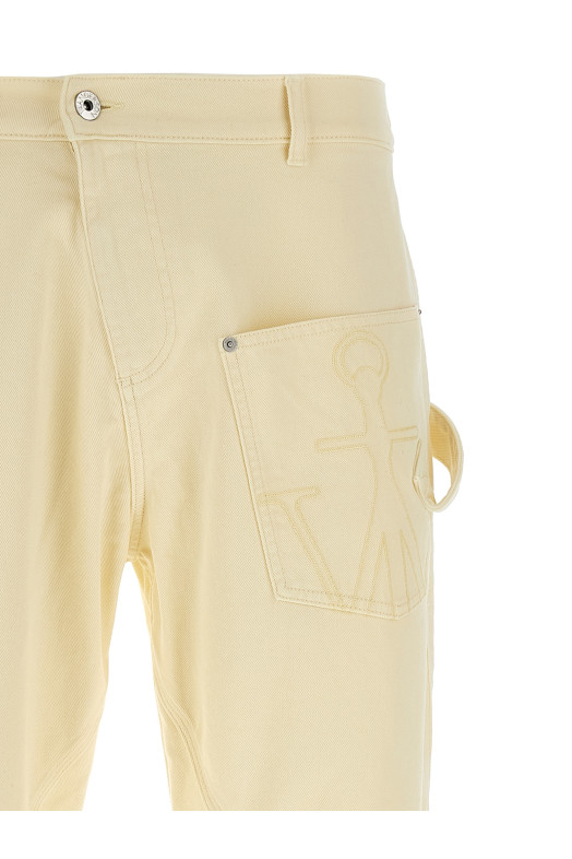 'Twisted workwear' pants Yellow