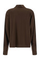 Silk polo shirt Brown