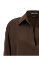 Silk polo shirt Brown