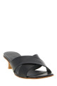 Leather mules Black