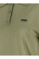 Блискуча віскозна сорочка-поло  Зелена FENDI FZXE82AW4VF1UKL
