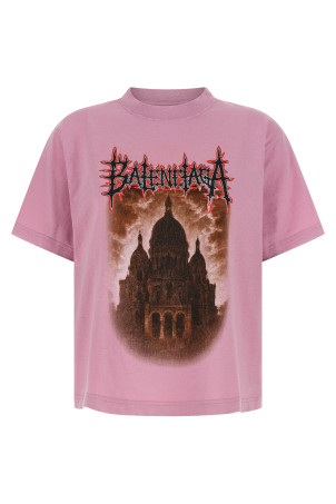 'Balenciaga Sacré Cœur' T-shirt Pink