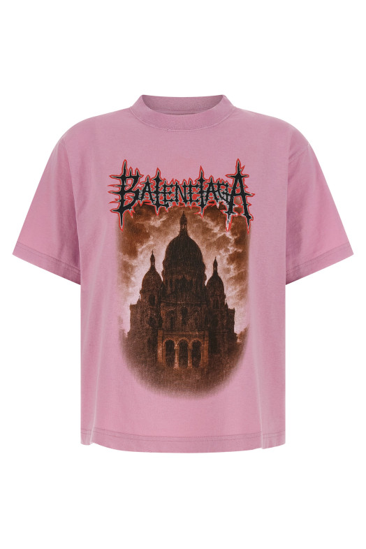 'Balenciaga Sacré Cœur' T-shirt Pink