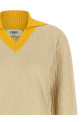 FF jacquard sweater Beige