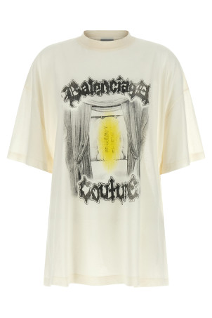 'Shaped Salon De Couture' T-shirt White