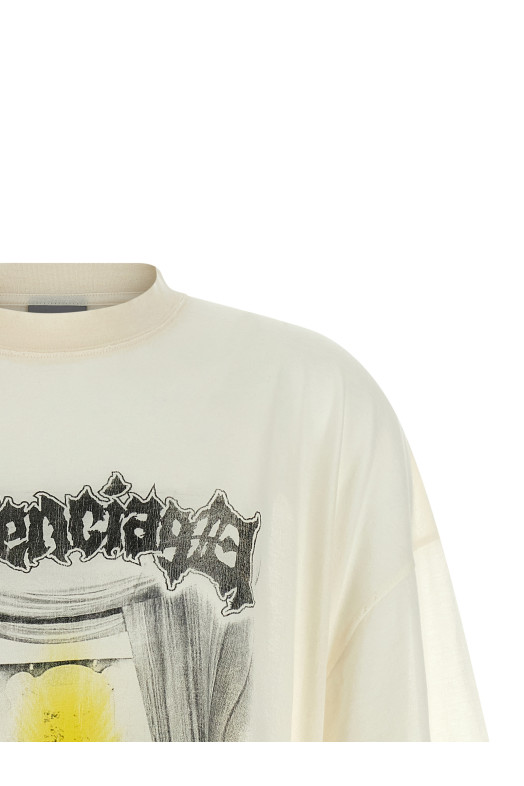 'Shaped Salon De Couture' T-shirt White