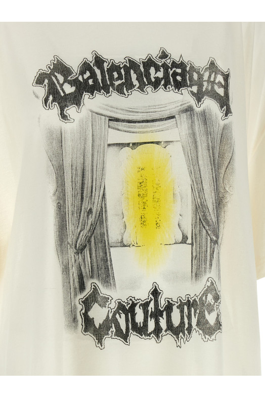 'Shaped Salon De Couture' T-shirt White