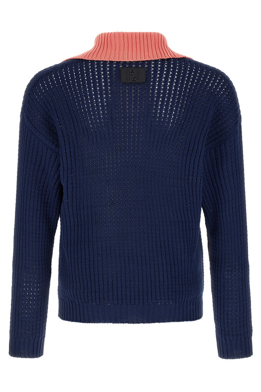 Cablé braided sweater Blue