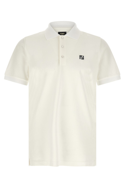 'FF Selleria' polo shirt White