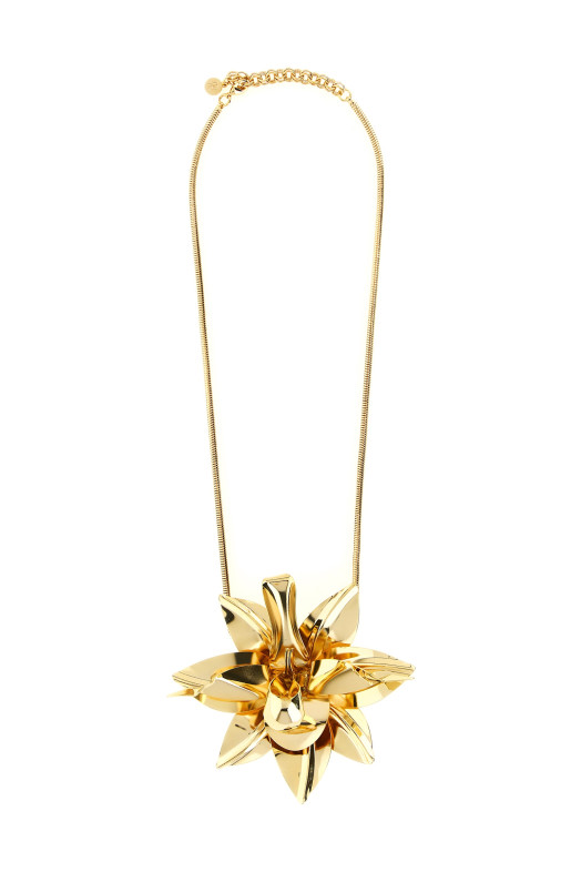 Flower pendant necklace Gold