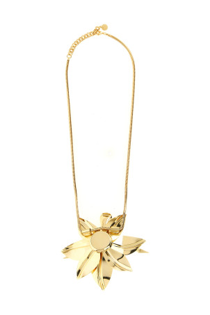 Flower pendant necklace Gold