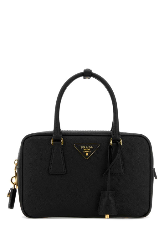 Black leather handbag Black PRADA (1BB113VEOMNZV)