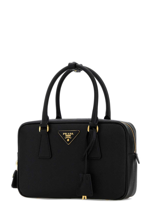 Black leather handbag Black PRADA (1BB113VEOMNZV)