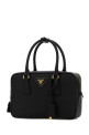 Black leather handbag Black PRADA (1BB113VEOMNZV)