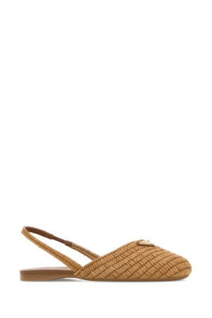 Camel raffia ballerinas PRADA (1F370OF0052ACS)