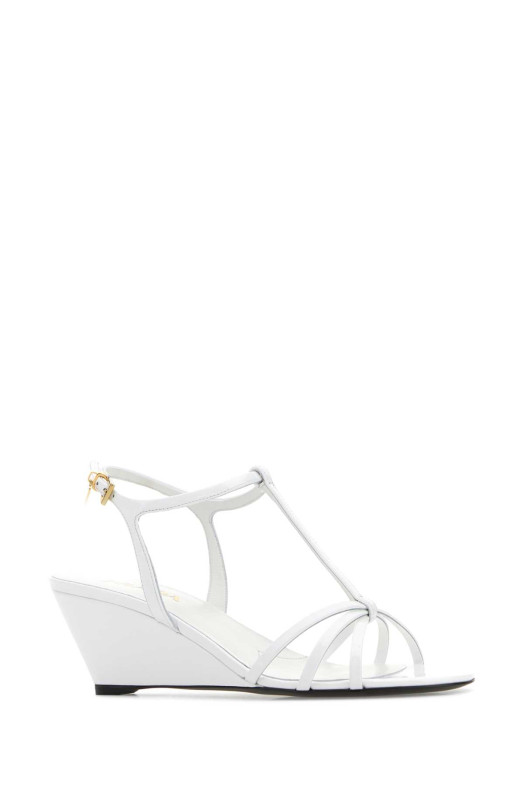 White leather sandals Black PRADA (1X383OF055069)