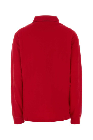 Red piquet polo shirt PRADA (39669RSOOO19OV)