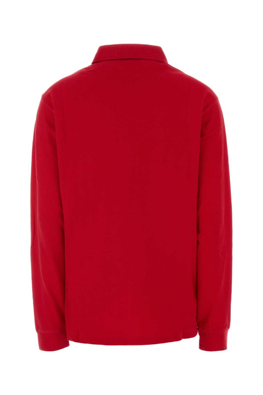 Red piquet polo shirt PRADA (39669RSOOO19OV)