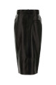 Black leather Anden skirt Multicolor KHAITE (41851012L1012)