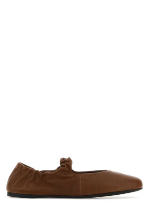 Brown nappa leather ballerinas MIU MIU (5F340EFD005EFX)