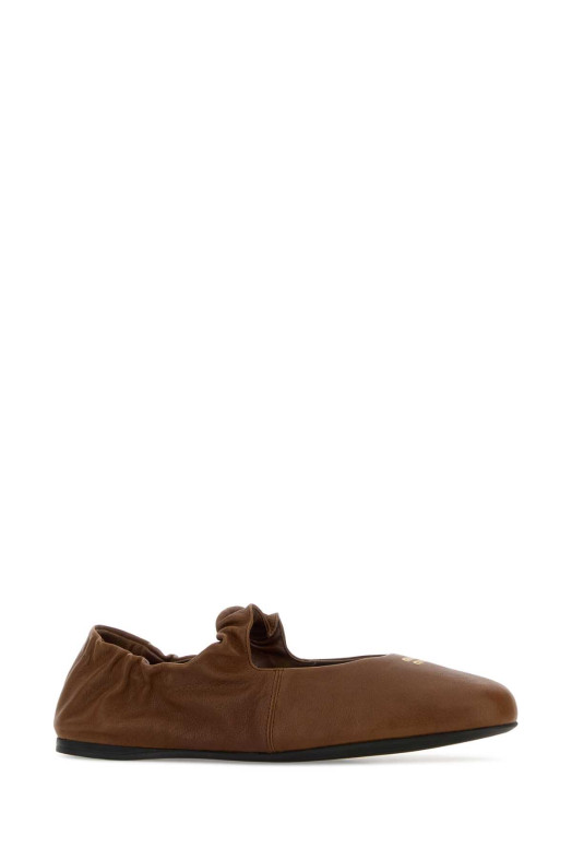 Brown nappa leather ballerinas MIU MIU (5F340EFD005EFX)