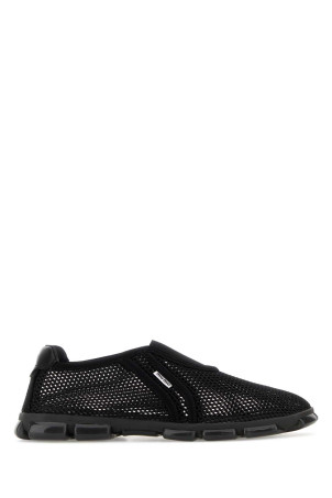 Black mesh slip ons Black MIU MIU (5S647EF005CD1)