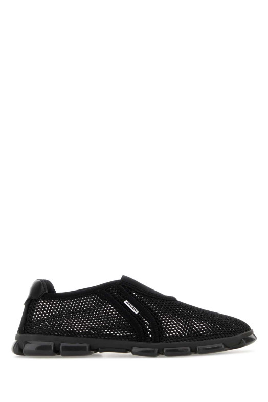 Black mesh slip ons Black MIU MIU (5S647EF005CD1)