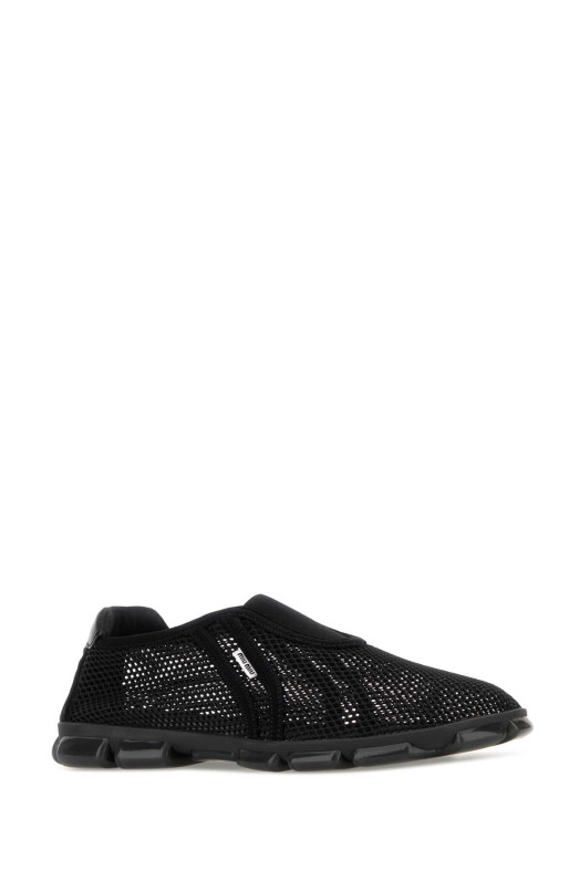 Black mesh slip ons Black MIU MIU (5S647EF005CD1)
