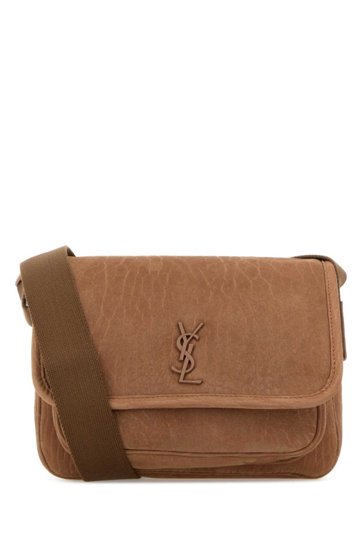 Biscuit nabuk crossbody bag SAINT LAURENT (776611AAF6C)