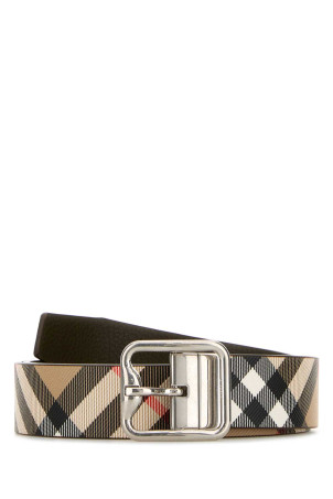 Printed e-canvas reversibile belt BURBERRY (8092046)