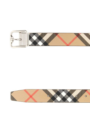Printed e-canvas reversibile belt BURBERRY (8092046)