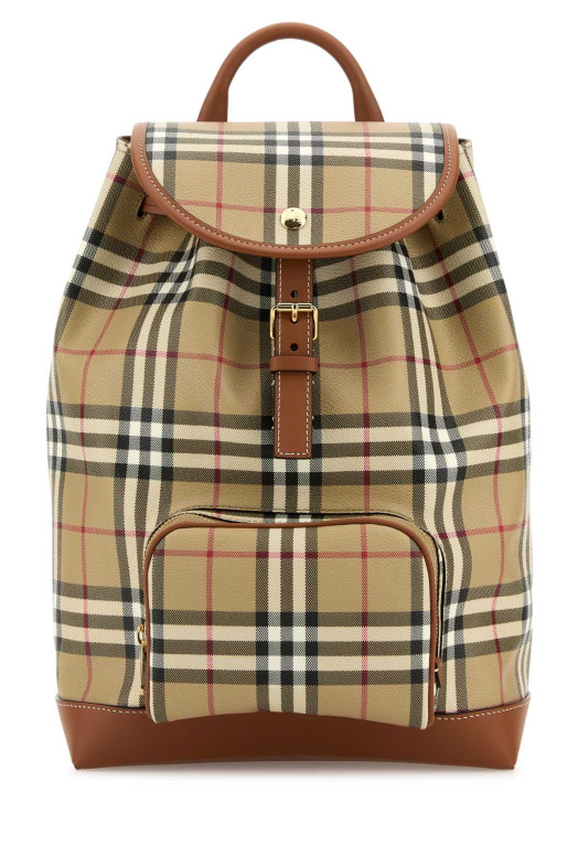 Printed canvas backpack BURBERRY (8109797)