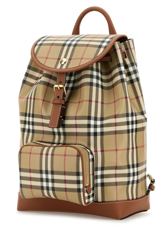 Printed canvas backpack BURBERRY (8109797)