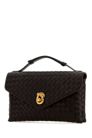 Dark brown leather Knot Lock handbag BOTTEGA VENETA (817191V08Z0)