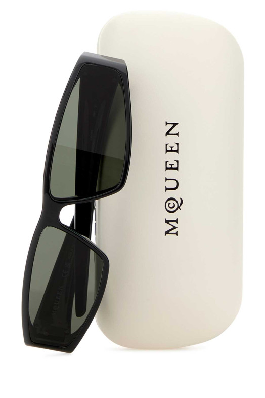 Black acetate Wraparound sunglasses ALEXANDER MCQUEEN (821645J0752)