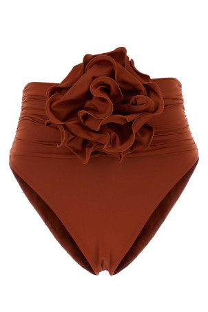 Brick stretch nylon bikini bottom orange MAGDA BUTRYM (831526)