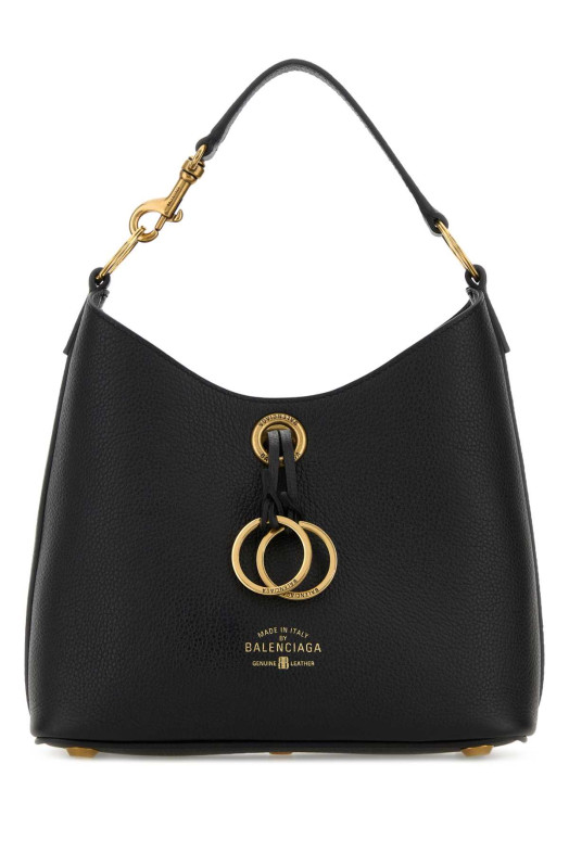 Black leather Carrie Handbag Black BALENCIAGA (8456012ABNQ)