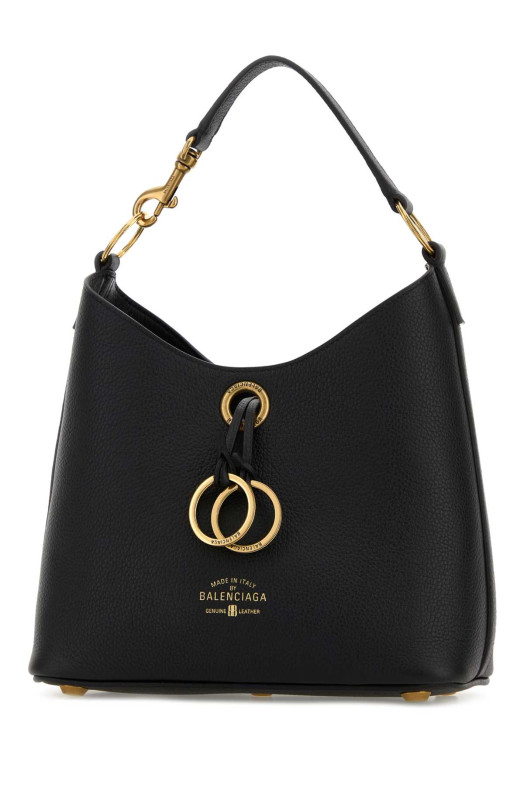 Black leather Carrie Handbag Black BALENCIAGA (8456012ABNQ)