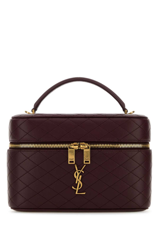 Aubergine leather large Vanity Gaby handbag SAINT LAURENT (8515721EL07)