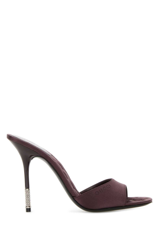 Purple satin mules GUCCI (853650F1400)