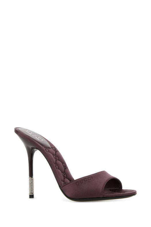 Purple satin mules GUCCI (853650F1400)
