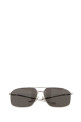 Silver metal Monday sunglasses Black BALENCIAGA (858889T0005)