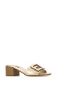 Gold leather Baguette mules FENDI (8R8862AY1R)