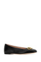 Black leather VLogo Signature ballerinas Black VALENTINO GARAVANI (8W0S0PI8RRE)