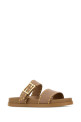 Cappuccino leather Fendi Feel slippers FENDI (8X8710ASAI)