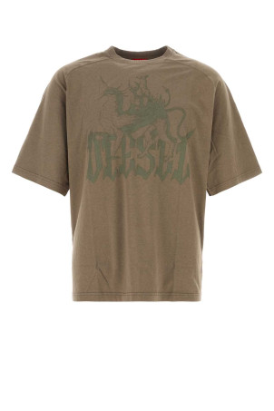 Mud cotton blend T-Jussi t-shirt DIESEL (A229980WECP)