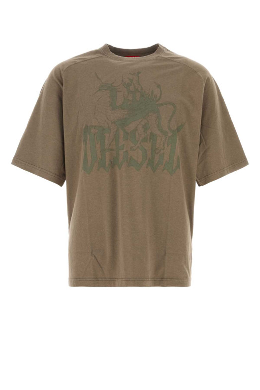 Mud cotton blend T-Jussi t-shirt DIESEL (A229980WECP)